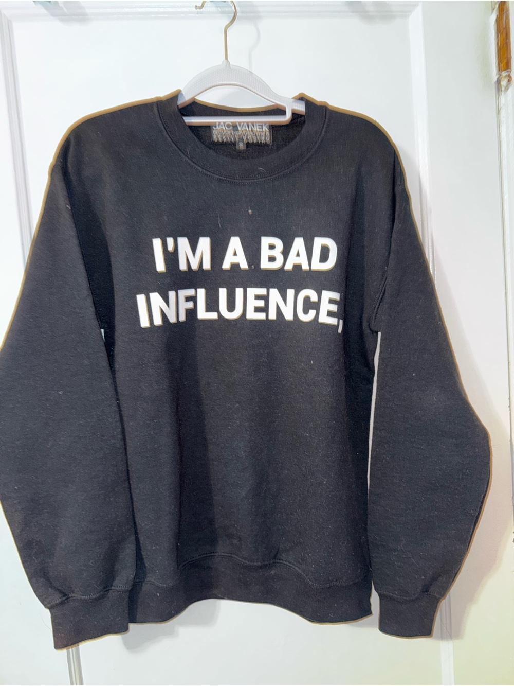 Jac Vanek Black Crewneck
